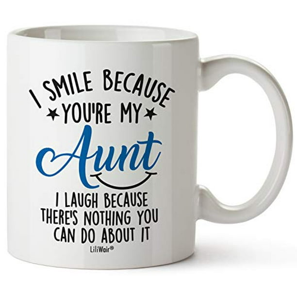 Mothers Day Gifts for Aunts Gift for Aunt From Niece Best Ever Auntie Gift ideas From Nephew Birthday Mugs Coffee Cups For Aunt's Birthday Cup Aunt Smile Laugh Gag Mug Mothers Day Gifts for Aunts Gift for Aunt From Niece Best Ever Auntie Gift ideas From Nephew Birthday Mugs Coffee Cups For Aunt's Birthday Cup Aunt Smile Laugh Gag Mug